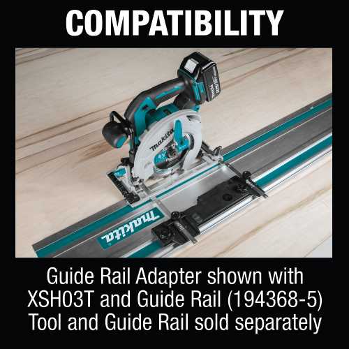 Makita 196953-0 Guide Rail Adapter, XSH03