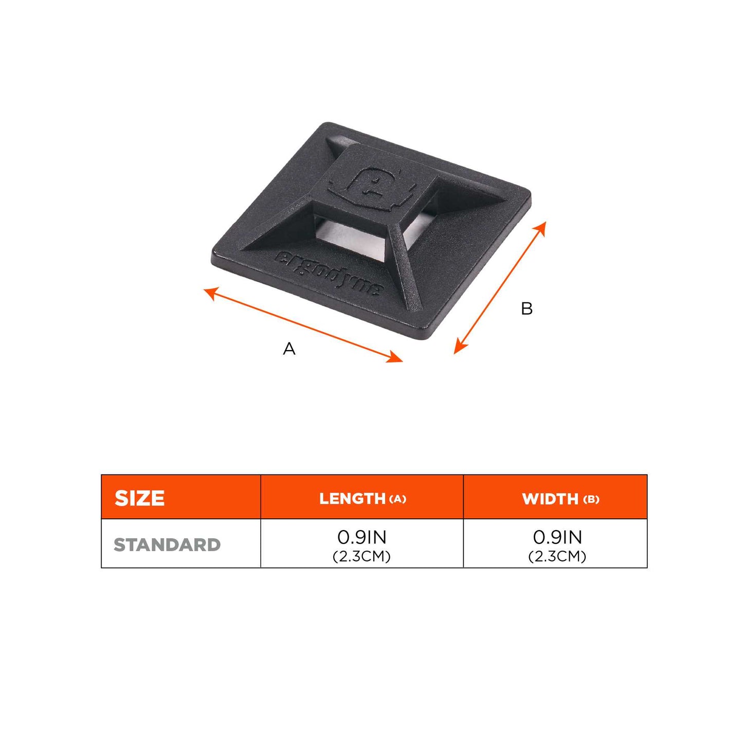 Ergodyne 19702 Squids 3701 Mini Adhesive Mount Replacements (10-pack) - 2lbs / 0.9kg