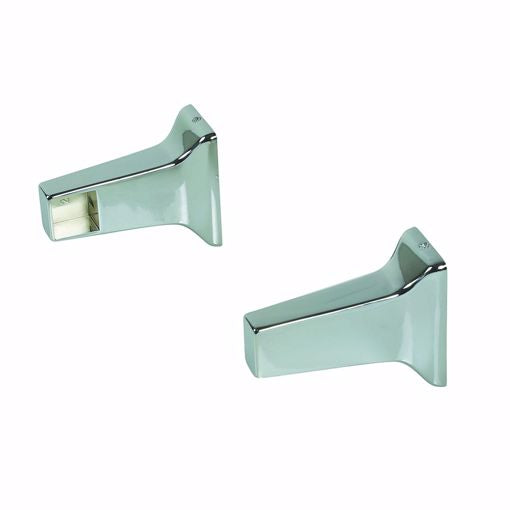Jones Stephens 97185 5/8" Chrome Plated Concealed Mount Tower Post Toilet Paper Backets, 1 Pair