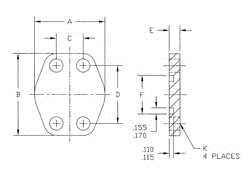 Brennan 1979-61-12 12 O-Ring Face Flange Shipping Plate Code 61