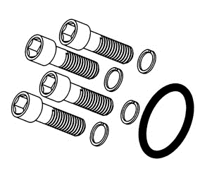 Brennan 1990-12-06X1.50 12 O Ring-06X1.50 Grade 8 Socket Hd Bolt Kit