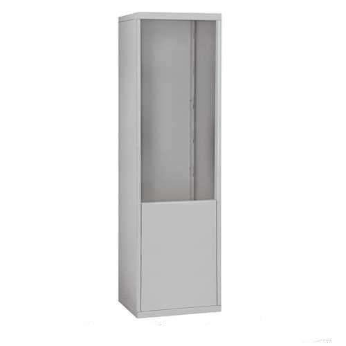 Mailboxes 19973ALM Salsbury Free-Standing Enclosure for #19178-21 - Recessed Mounted Cell Phone Lockers - Aluminum