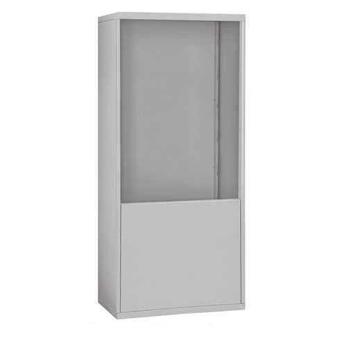 Mailboxes 19975ALM Salsbury Free-Standing Enclosure for #19178-35 - Recessed Mounted Cell Phone Lockers - Aluminum