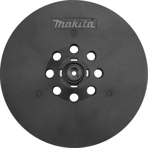 Makita 199939-3 9" Round Sanding Backing Pad, Hook & Loop, Soft, XLS01