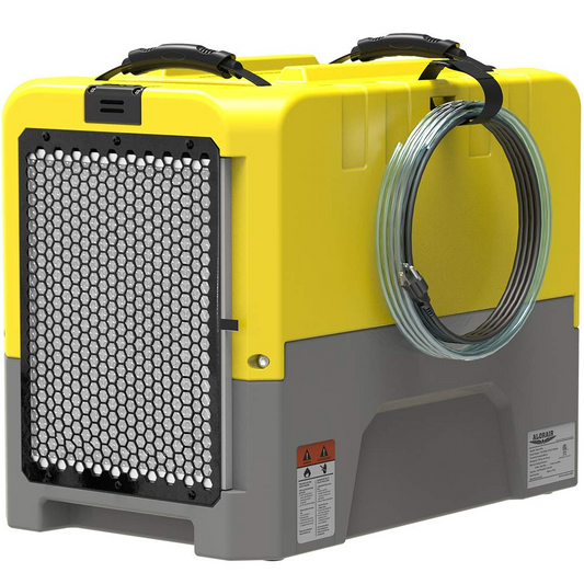 AlorAir Storm LGR Extreme 180 PPD Commercial Dehumidifier with Pump Drain Hose for Basement Warehouse & Job Sites - Yellow