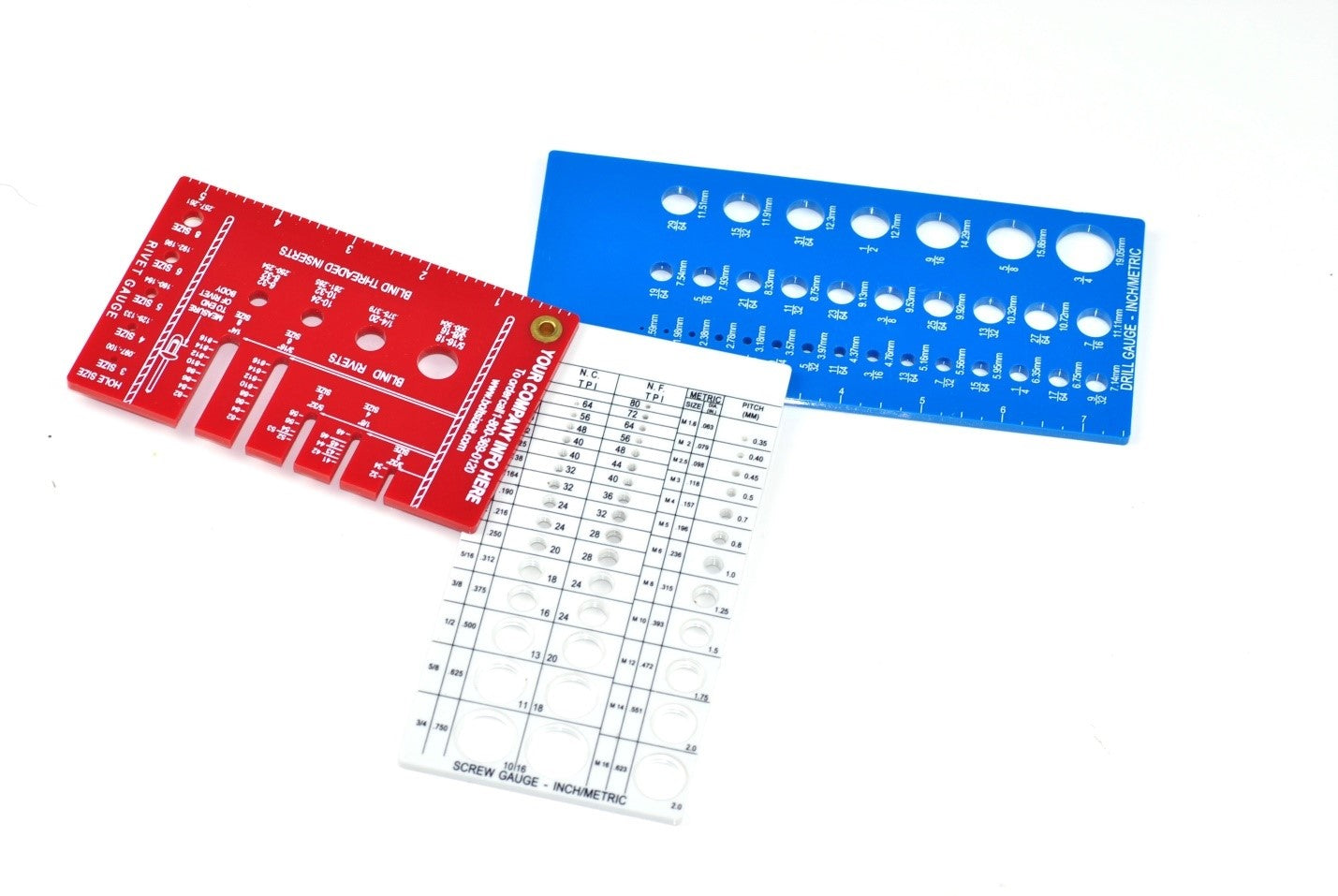 Boltsize-It CG COMBINATION GAUGE – RIVET, DRILL & SCREW 3 IN 1 SET