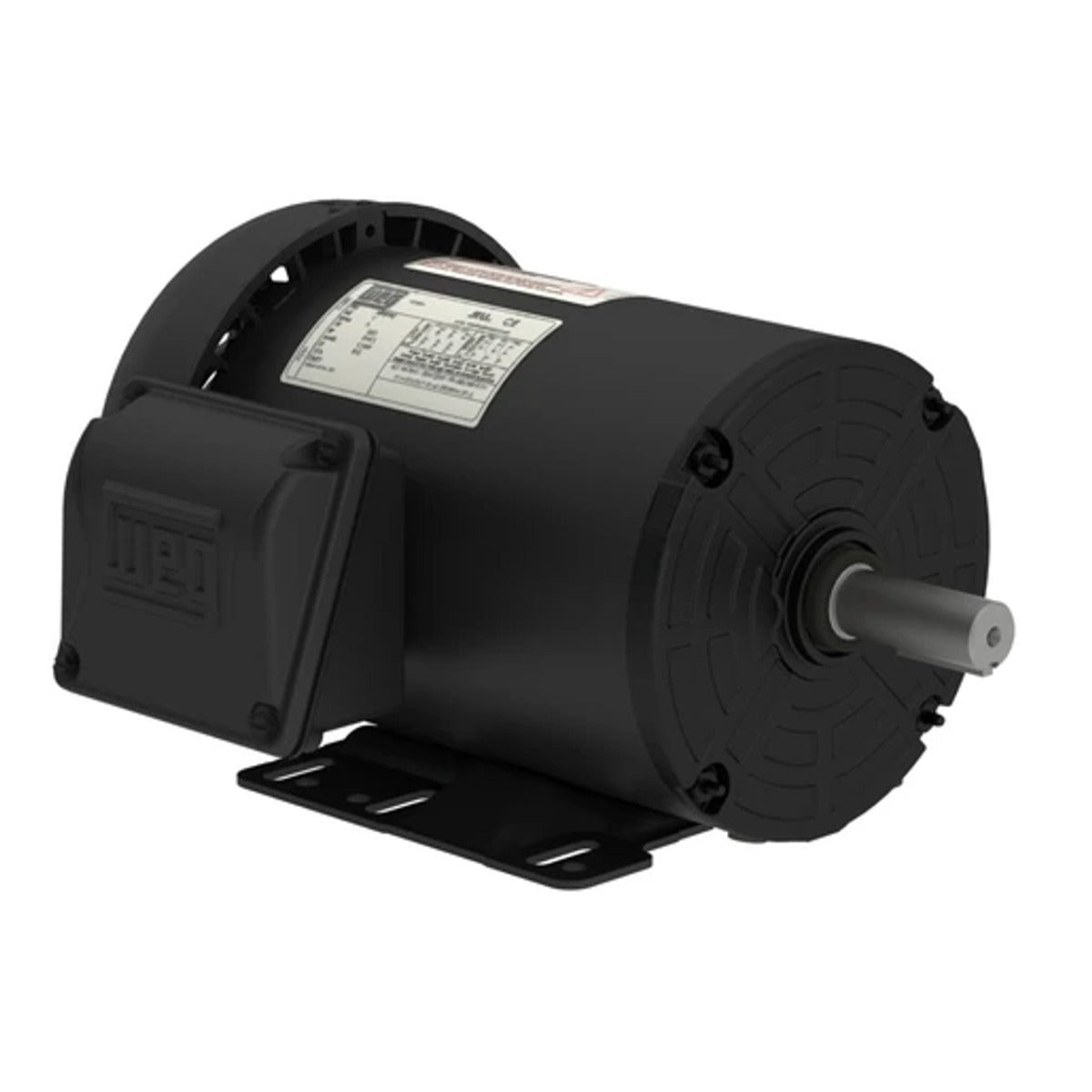 WEG 00218ET3H145T-SG 2HP,1800RPM,143/5T Frame,ThreePhase-TEFCRolledSteelwithAEGIS-footMount (1 EA)