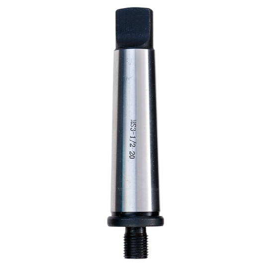 Euroboor 1/2UNF-MC3 Adapter, Morse Taper, Mt3, Thread, 1/2".