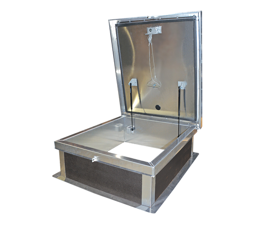 Acudor RHA-LA 24" x 36" Ladder Roof Hatch - Aluminum