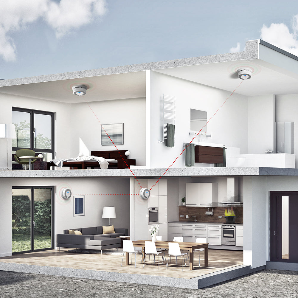 X-Sense XP06 SC07-W Wireless Interconnected Smoke and CO Alarm - 1-Pack