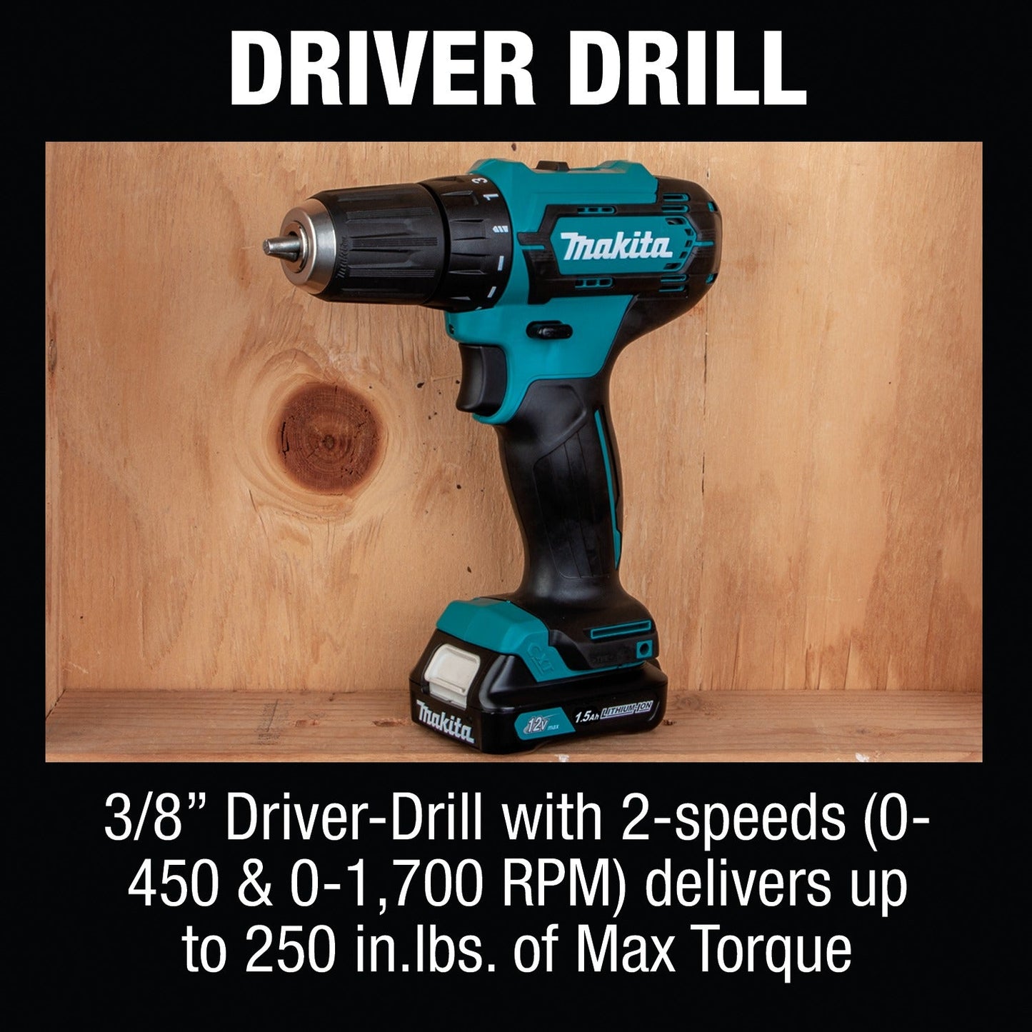 Makita CT232 12V max CXT® Lithium‘Ion Cordless 2‘Pc. Combo Kit (1.5Ah)