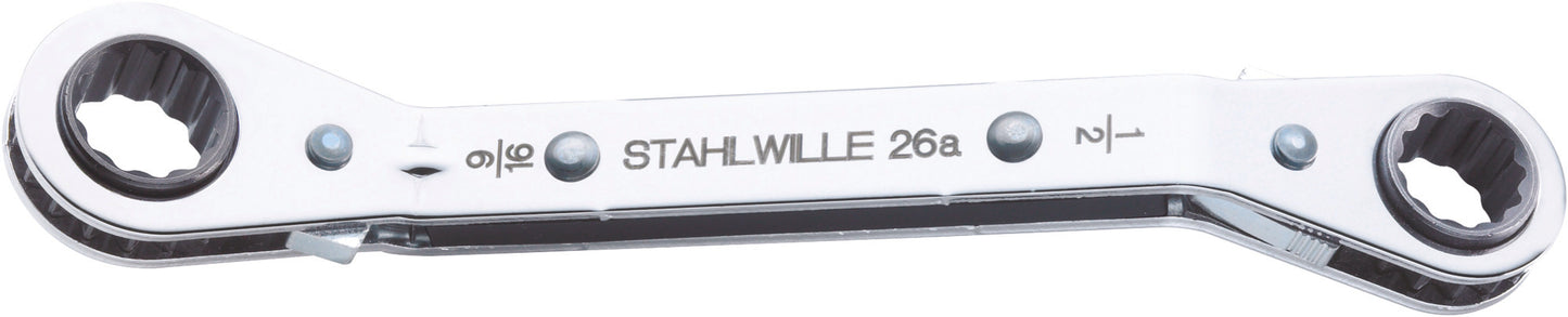 Stahlwille 41552428 26A 3/8 X 7/16 RATSCHENRINGSCHLUESSEL Ratchet Ring Wrench