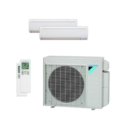 Daikin 36,000 BTU 22 SEER Dual Zone Wall Mounted Daikin Mini-Split Heat Pump System 9+15