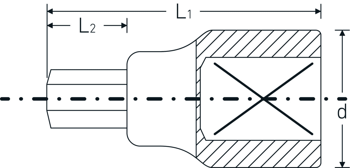 Stahlwille 6050022 64 22 Inhex Screwdriver Sockets