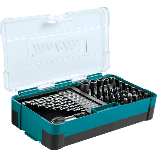 Makita B-36201 48 Pc. Metric High Speed Steel Drill Bit, Screw BIt and Socket Set