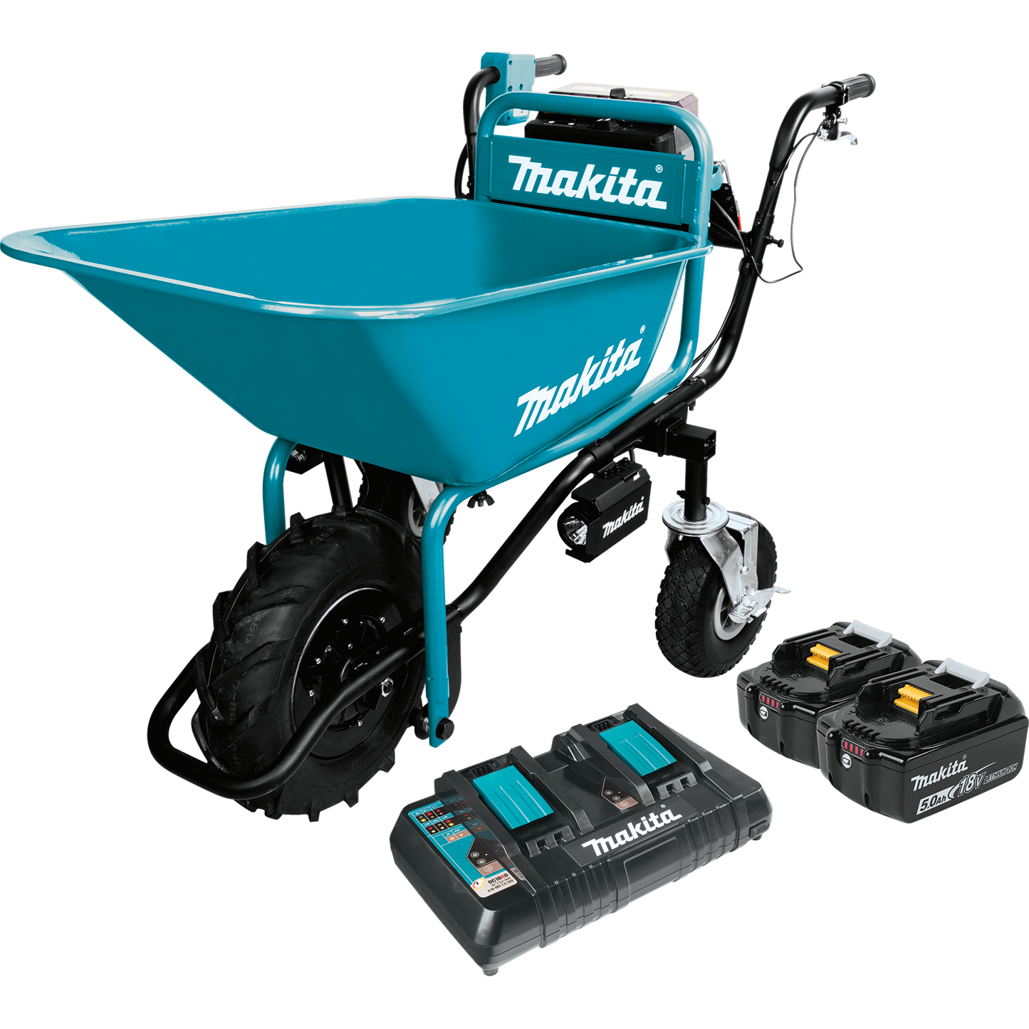 Makita XUC01PTX1 18V X2 LXT® Brushless Cordless Power‘Assisted Wheelbarrow Kit (5.0Ah)