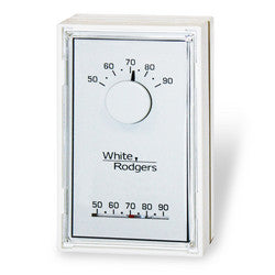 White Rodgers 1E30N-910 Single Stage Mechanical Thermostat, Vertical, Mercury Free (Heat Only)