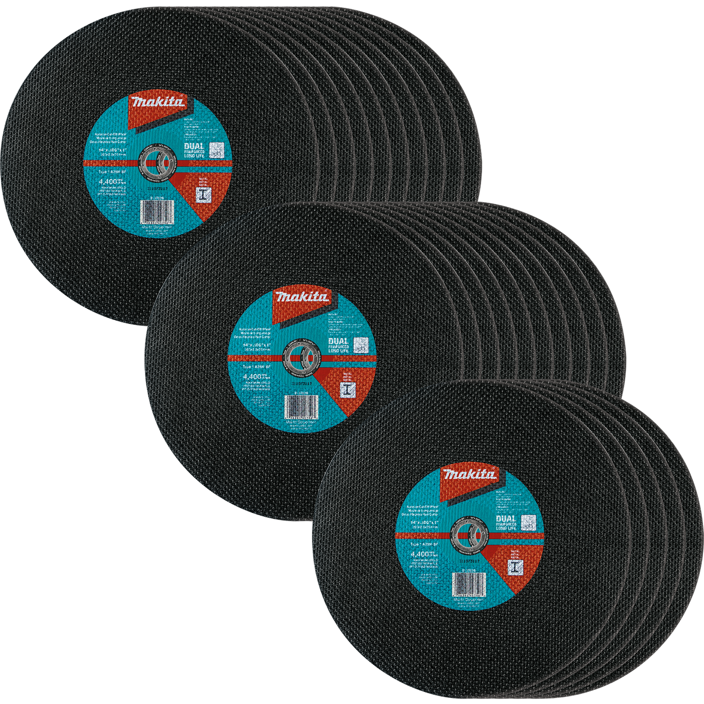 Makita B-57598-25 14" x 3/32" x 1" Abrasive Cut‘Off Wheel, 25/pk