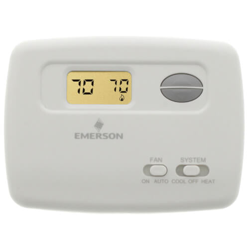 White Rodgers 1F78-144 Non-Programmable Thermostat, 24 Volt or Millivolt system, Horizontal