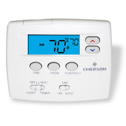 White Rodgers 1F82-0261 5+1+1 Day Programmable Blue Thermostat, 2/1HP