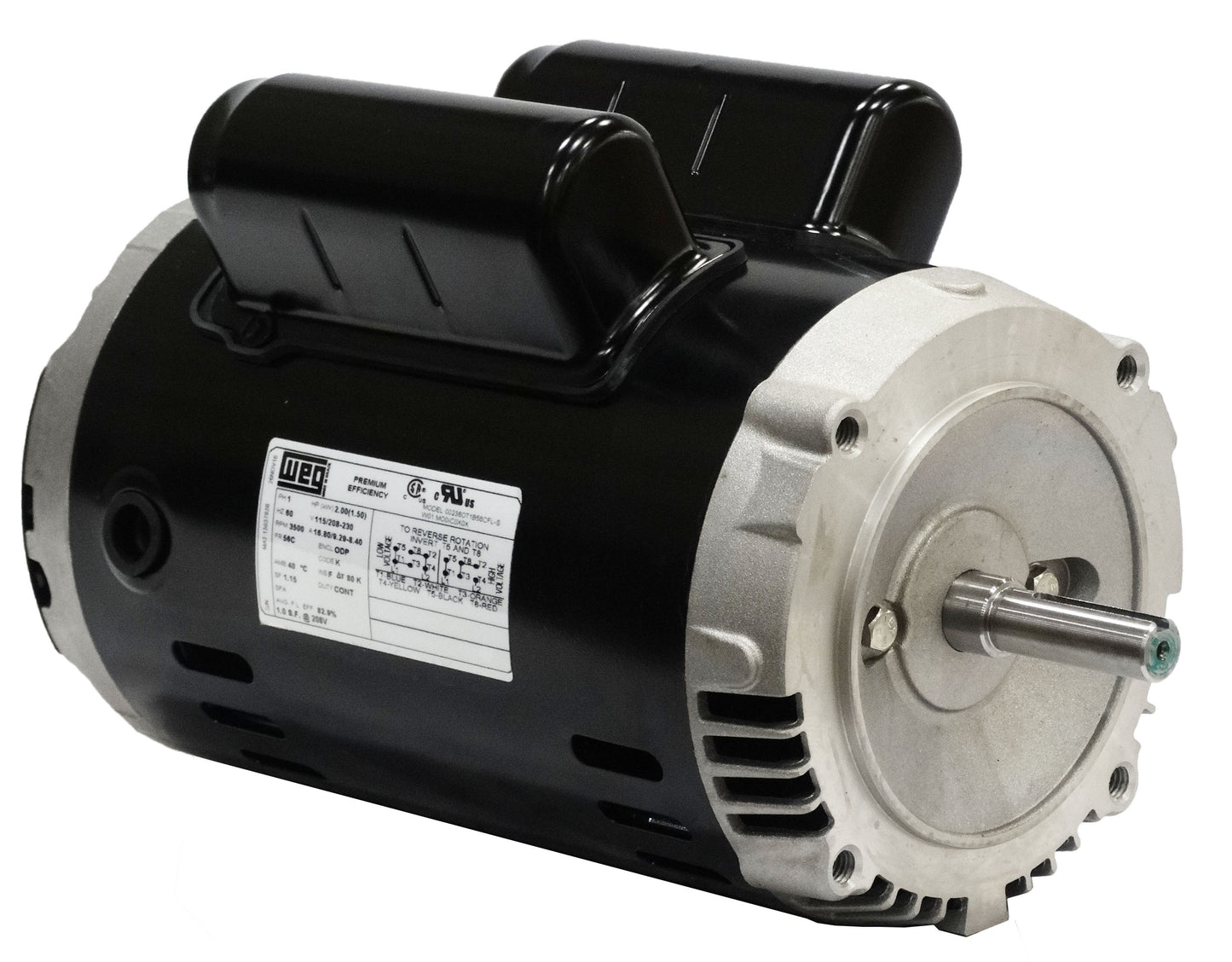 WEG 00336OT1B56CFL-S 3HP,3600RPM,56C Frame,1PH-ODP-C-FACE-FOOTLESS (1 EA)