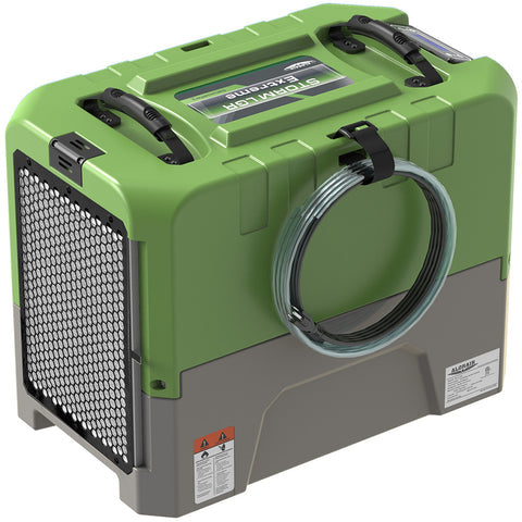 AlorAir Storm LGR Extreme 180 PPD Commercial Dehumidifier with Pump Drain Hose for Basement Warehouse & Job Sites - Green