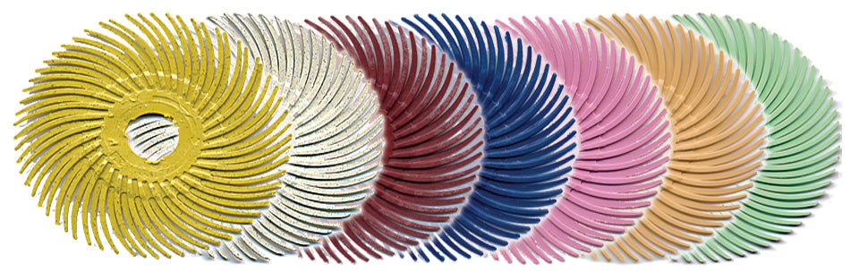 Foredom A-4545-6 2" Radial Bristle Disc, Blue, 400 Grit, 6-Pk