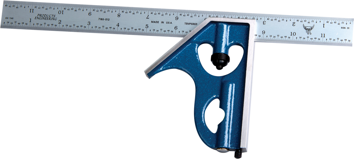 PEC Tools 7144-024 24″ E/M Cast Iron 2-Piece Combination Square