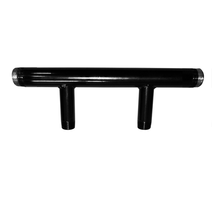Legend Valves 355-422 1-1/2" x 1-1/2" x 3/4" (x2) Two-Zone Carbon Steel Boiler Manifold Header