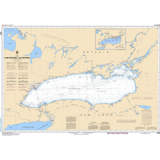 Paradise Clay CAN2000 CHS Chart Lake Ontario/Lac Ontario