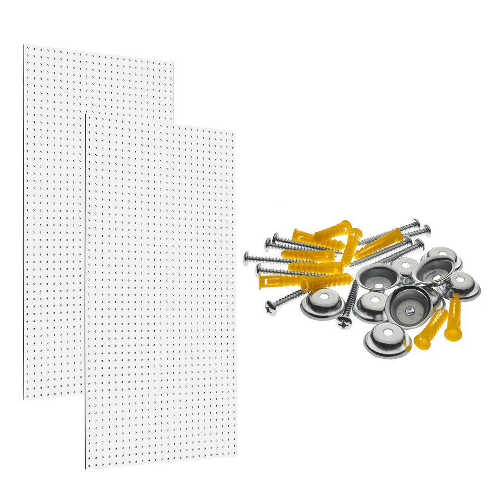 Triton Products PEG2-WHT (2) Wall Ready White Pegboards