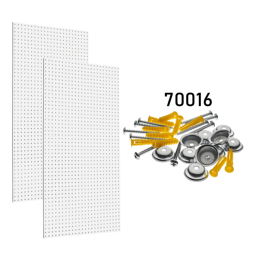 Triton Products PEG2-WHT (2) Wall Ready White Pegboards