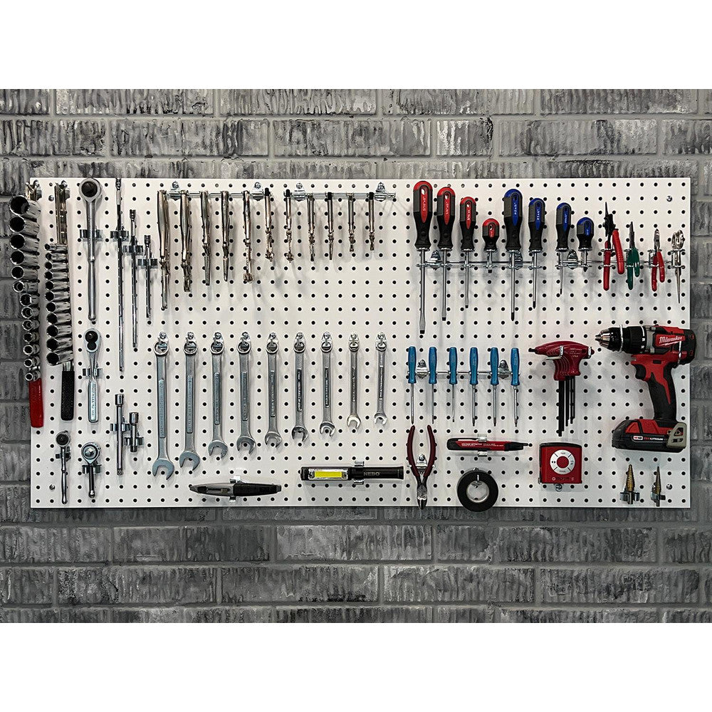Triton Products TPB-4W (4) 24" x 48" x 1/4" White HDF Pegboards