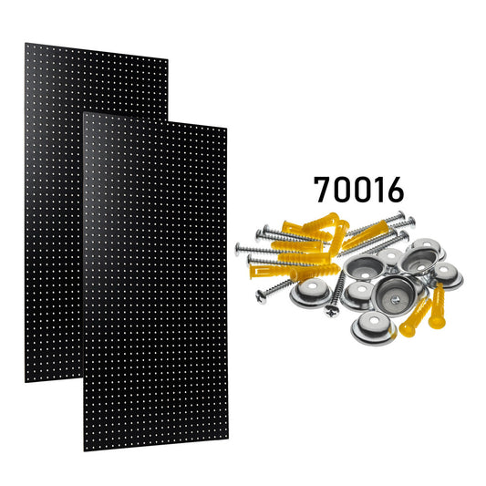 Triton Products PEG2-BLK (2) Wall Ready Black Pegboards