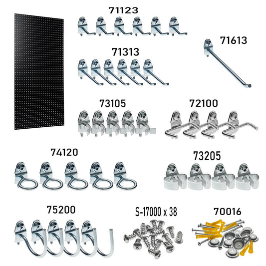 Triton Products PEG36-BLK Wall Ready Black Pgbd Kit