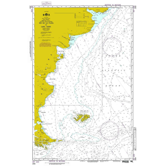 Paradise Clay NGA_200 NGA Chart Rio de La Plata to Cape Horn