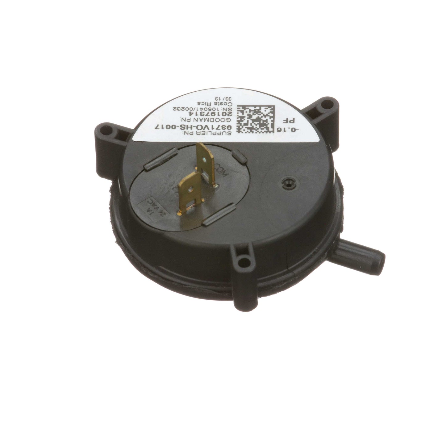 Goodman-Amana 20197314 Pressure Switch, -0.16 in wc, SPST