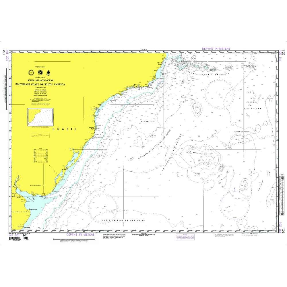 Paradise Clay NGA_201 NGA Chart S. E. Coast of South America