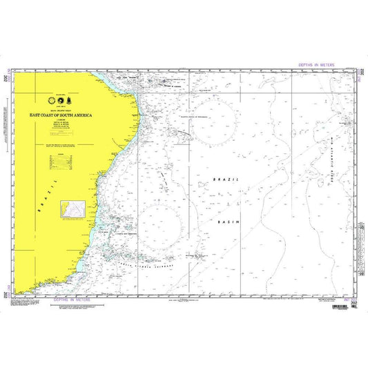 Paradise Clay NGA_202 NGA Chart East Coast of South America