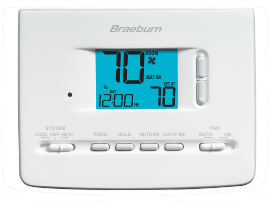 Braeburn 2020NC Universal 7 Day, 5-2 Day or Non-Programmable 1H / 1C