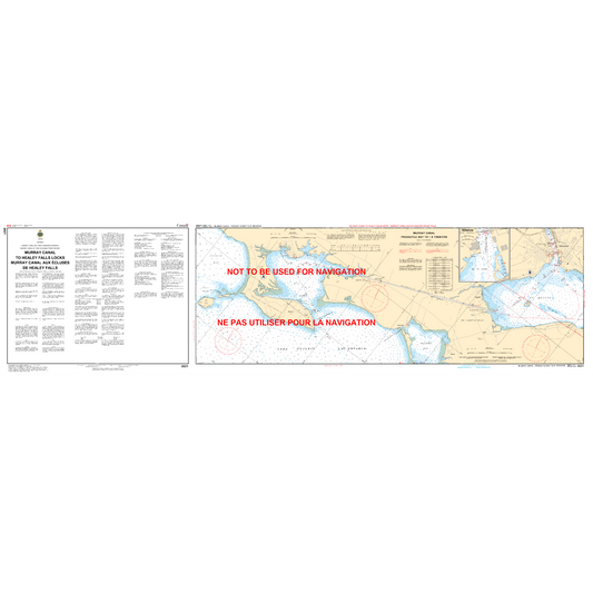 Paradise Clay CAN2021 CHS Chart Murray Canal to Healey Falls Locks / Murray Canal aux Écluses de Healey Falls