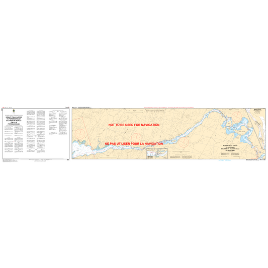 Paradise Clay CAN2022 CHS Chart Healey Falls Locks to Peterborough / Écluses de Healey Falls Peterborough