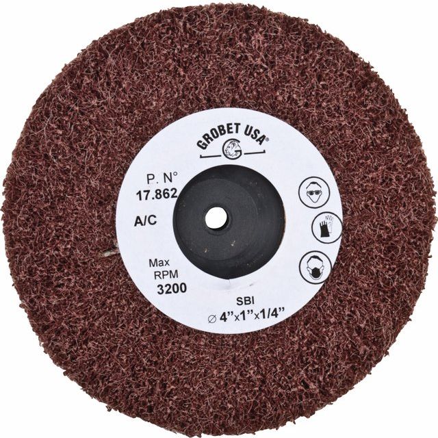 Grobet USA® 17.291 Felt Lap Wheel, Diamond Hard, 6″, EA