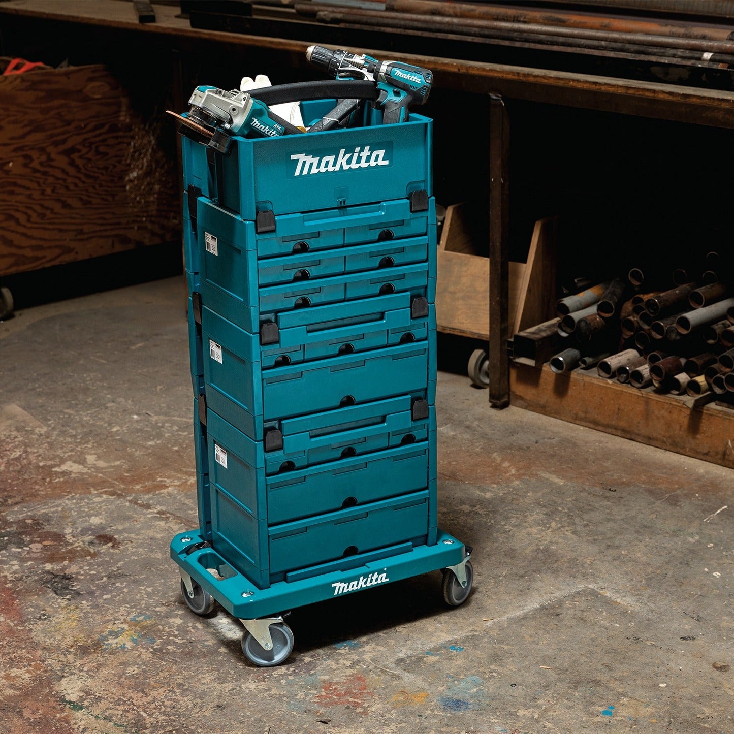 Makita P-84311 MAKPAC 4 Drawer Interlocking Case, 8‘1/2" x 15‘1/2" x 11‘5/8"