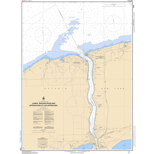 Paradise Clay CAN2043 CHS Chart Lower Niagara River and Approaches