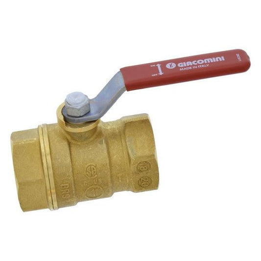 Jones Stephens B64100 1" FIP Brass Gas Ball Valve