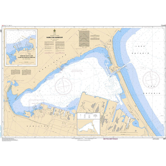 Paradise Clay CAN2067 CHS Chart Hamilton Harbour