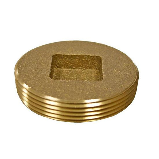 Jones Stephens P51200 2" Countersunk Brass Cleanout Plug