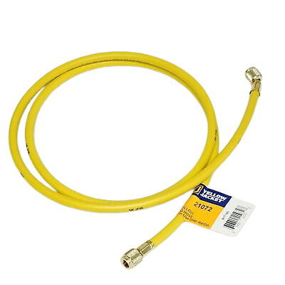 Yellow Jacket 21072 72", yellow, HAV standard fitting, PLUS II 1/4" charging hose