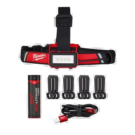 Milwaukee Tool 2115-21 USB Low-Profile Headlamp, 1 EA